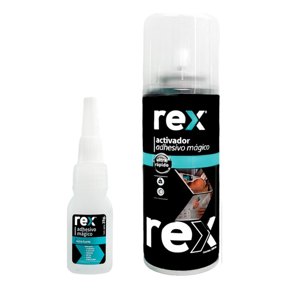 Adhesivo Mágico Acelerado Seca 9 Segundos 25gr + 100ml Rex