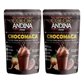 Achocolatado Chocomaca Color Andina 200g-2 Pacotes