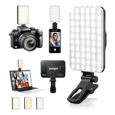 Selfie Ring Light Luz Para Celular Notebook E Câmera Led Recarregável C/clipe E Tripé