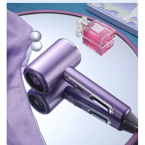 Secador De Cabelo Portátil Pequeno Profissional 110v 3000w Cor Roxo