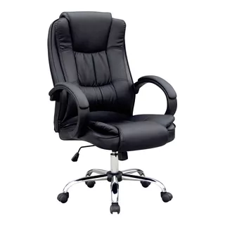 Oulet Sillon Ejecutivo Oficina Negro Eco Cuero Premium