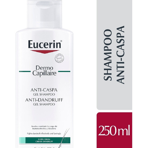 Eucerin Dermocapillaire Shampoo Gel Anticaspa X 250 Ml