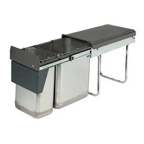 Cesto De Basura Hafele Doble Extra ble De Acero Inoxidable