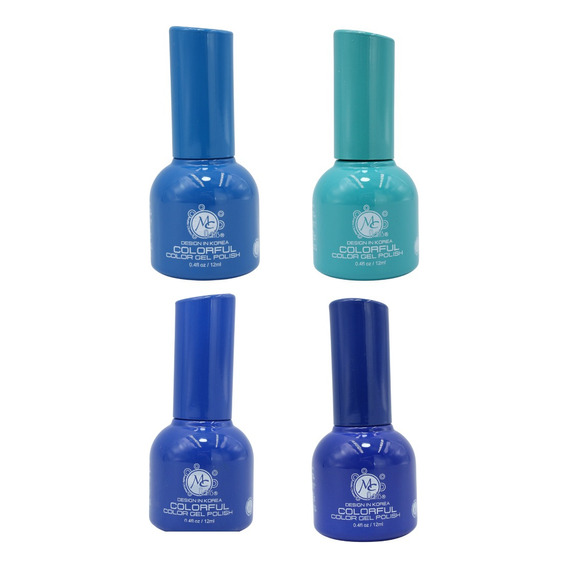 Gama 4 Geles Polish Colorful Para Uñas, Mc Nails, Color M