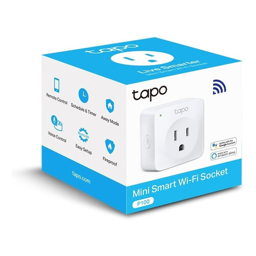 Mini Enchufe Tapo P100 Mini Smart Wi-fi Socket Color Blanco