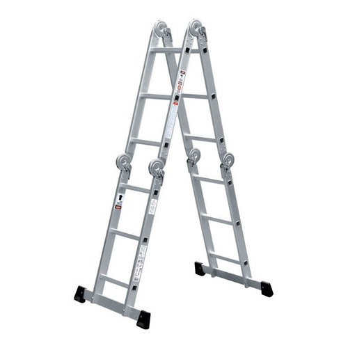 Escalera Multifuncion Aluminio 4 X 3 Articulada 12 Escalones