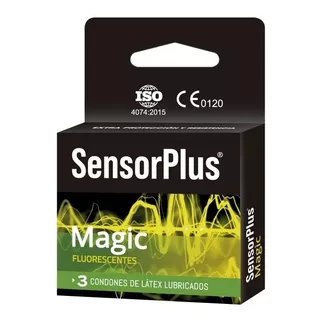 Preservativo Fluorescente Magic X3 Sensorplus