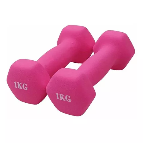 2 Pcs Mancuernas de Neopreno Pequeñas Hexagonales Pilates Pesas 1kg  Antideslizantes para Entrenamiento Muscular de Mujer Hombre en Casa(Rosa) :  : Deportes y aire libre