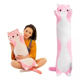 Juguete Peluche Gato Almohada Suave Lindo Gigante Kitty 90cm