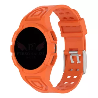 Pulseira Personalize Watch Escudo Para Samsung Watch 4 46mm Cor Laranja