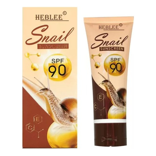 Protector Solar Heblee Snail Fps90 Con Baba De Caracol 70 Ml