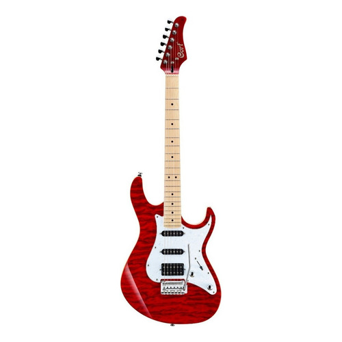 Guitarra eléctrica Cort G Series G250DX de tilo americano trans red con diapasón de arce