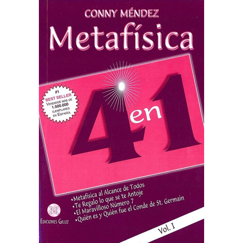 Libro Metafisica 4 En 1 Vol I - Conny Mendez, de MENDEZ CONNY. Editorial Bienes Lacónica, tapa blanda en español, 2019
