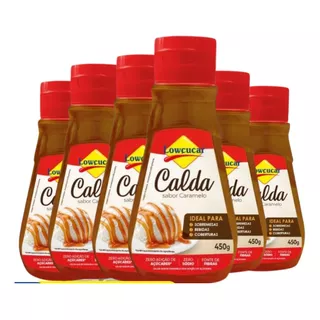 Kit Especial 6 Caldas De Caramelo Zero Adição De Açúcar 450g