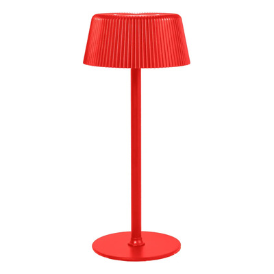 Lámpara De Mesa Led Cct Dimer Usb-c Rojo Mks Rojo