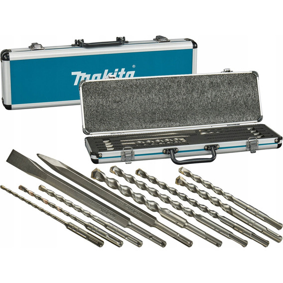 Set Accesorios Makita Puntos Y Brocas Sds Plus D-71990 10 Pz