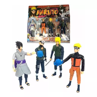 Muñecos Naruto Uzumaki Set Blister Kakashi Sasuke Anime Wiki