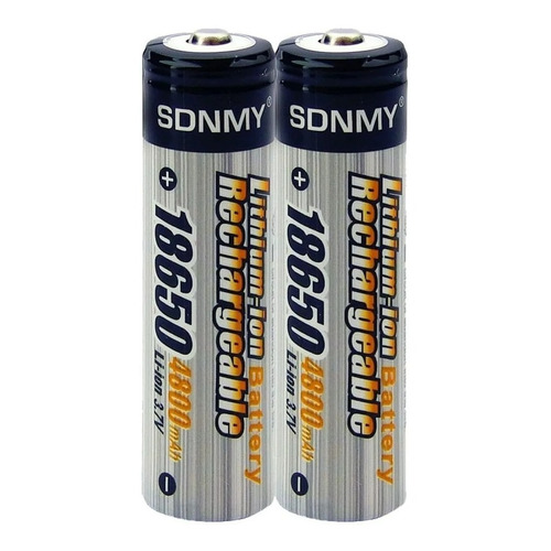Pack 2 Bateria Pilas Recargables 18650 4800 Mah 3.7v