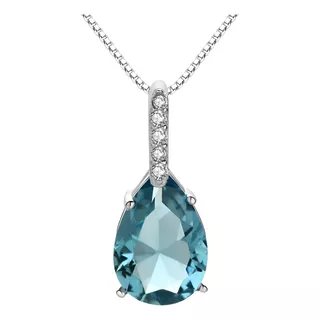 Dije Topacio Natural Queen Elizabeth Plata 925 Ak Jewelry