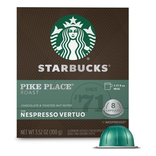 Starbucks Capsulas Nespresso - Vertuo - Pike Place Roast