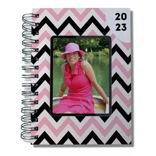 Agenda Planner 2023 Capa Dura Mdf Personalizada Foto Espiral