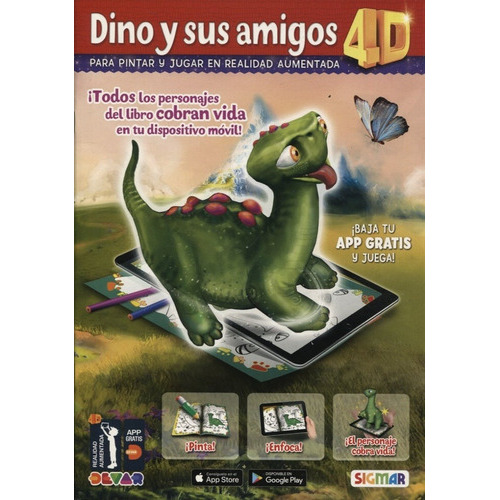 Super Magico Dino Y Sus Amigos 4d, De No Aplica. , Tapa Blanda En Español