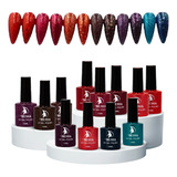 Set Esmaltes Gel Semi Permanentes® 12 Tonos Marca Le Mussa