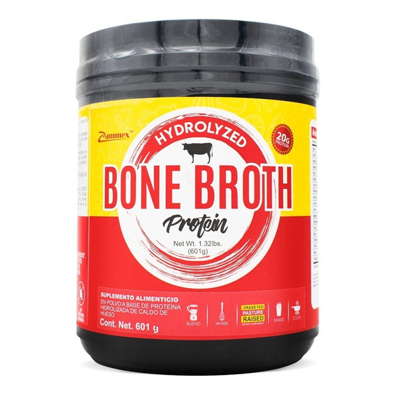 Proteína Bone Broth En Polvo Zammex 601 Gr