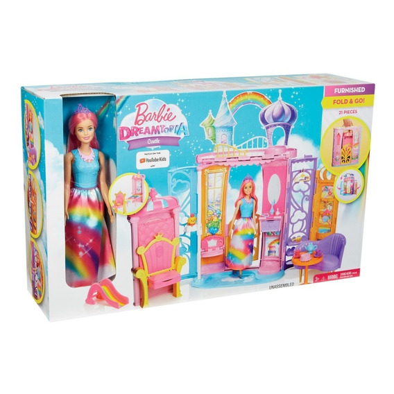 Barbie Castillo Magico De Arco Iris Casa Muñeca Dreamtopia  