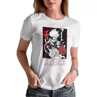 Blusa / Playera Kakashi Hatake Naruto Anime Para Mujer # 25