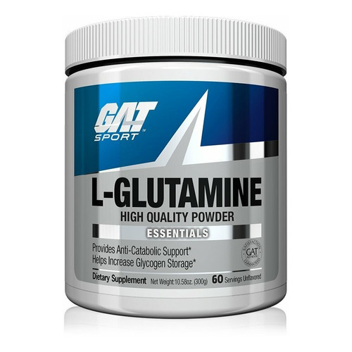 Suplemento en polvo GAT Sport  L-Glutamine aminoácidos en pote de 300g