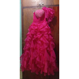 Vestido Fucsia De 15 Años, Sin Usar, Comprado Por Aliexpress