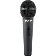 Microfone Com Fio Xlr / Xlr Peavey Pv7 