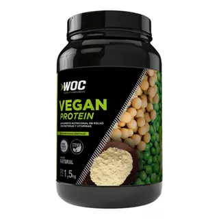 Suplemento En Polvo Woc Workout Complements  Vegan Protein Proteínas Sabor Natural En Pote De 1.5g