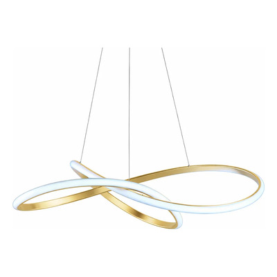 Lampara Colgante Led L2020 Dorado Moderno Deco Luz Desing Dorado