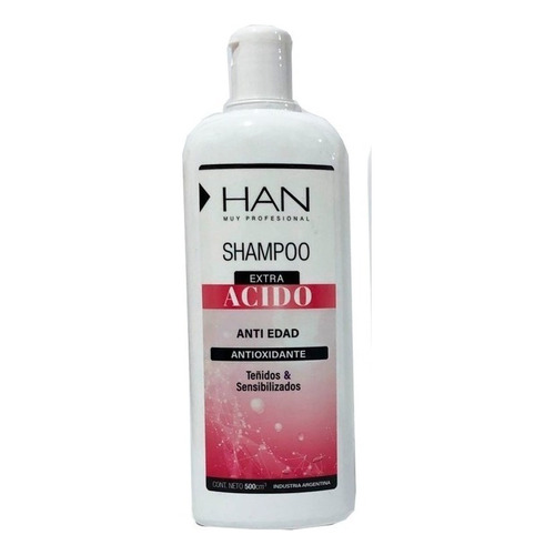 Han Shampoo Extra Acido Cabellos Teñidos Y Sensibles 500 Ml