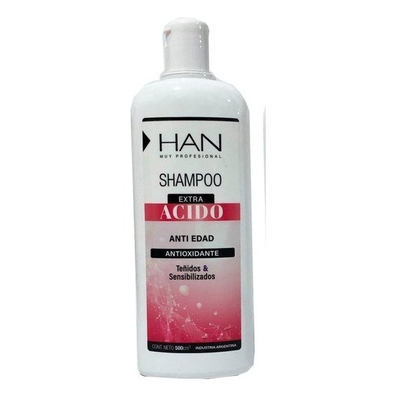 Han Shampoo Extra Acido Cabellos Teñidos Y Sensibles 500 Ml