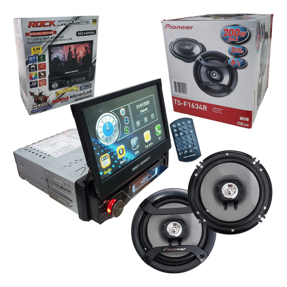 Estereo Pantalla In-dash Rockseries+2 Bocinas 6.5 Pioneer 