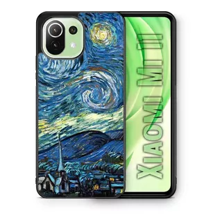 Funda Xiaomi Mi 11 Noche Estrellada Van Gogh Tpu/pm Uso Rudo