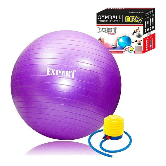 Pelota De Pilates 55cm Aerobics Fitness + Inflador - El Rey