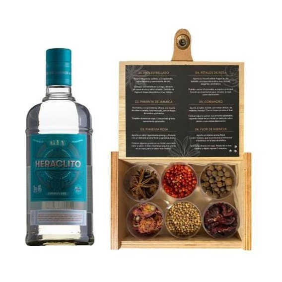 Gin Heráclito & Macedonio London + Caja Mixologia Botanica