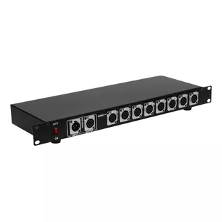 Spliter Dmx Com 8 Saídas 2 Entradas Inteligente Iluminação 110v/220v