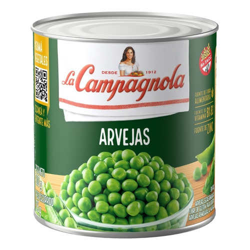 Arvejas Secas Remojadas La Campagnola Mediana X 300 Gr