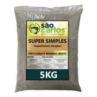 Superfosfato Super Simples 5kg Em Pó Adubo Fertilizante 