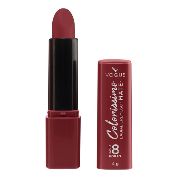 Labial Vogue Colorissimo Cremoso Mate 4g Acabado HIDRATANTE Color Manzana Roja