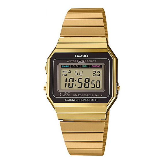 Reloj Para Unisex Casio A700wg A700wg-9adf Dorado