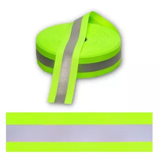 Faixa Refletiva Para Uniformes Verde Neon C/50 M - Criar