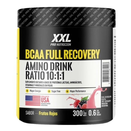 BCAA Full Recovery 300 Gr Xxl Pro Nutricion