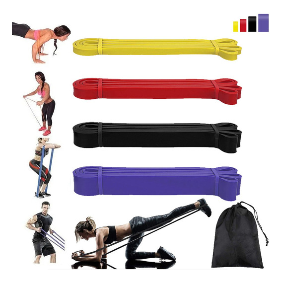 Kit Bandas Elásticas De Resistencia Pull Up Crossfit Gym