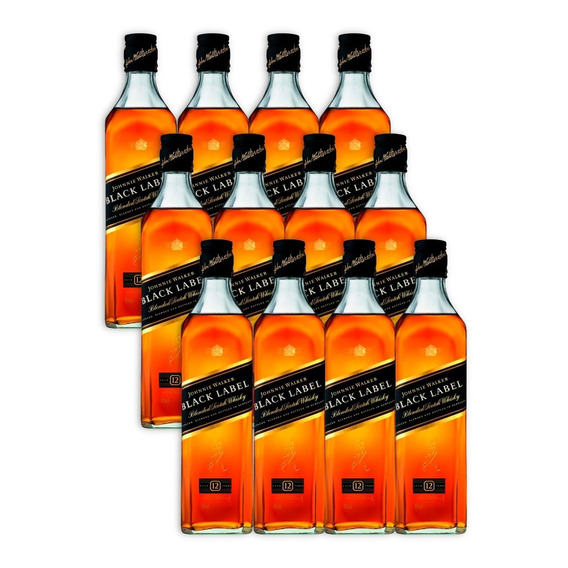 Whisky Johnnie Walker Black Label X12u 750ml Blended Scotch